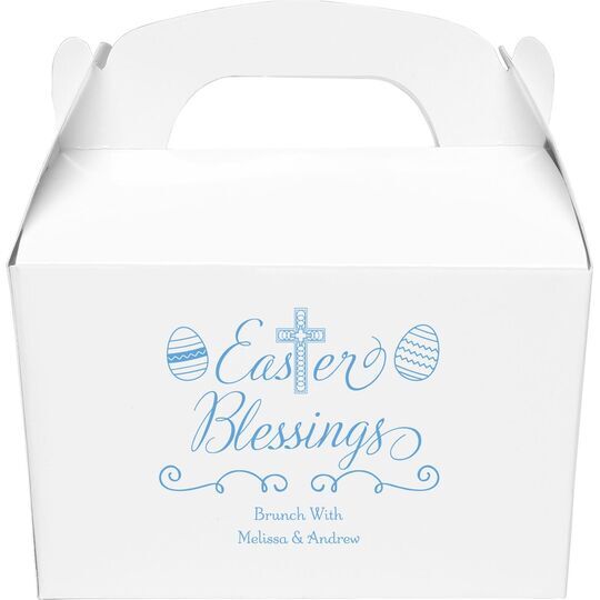 Easter Blessings Gable Favor Boxes